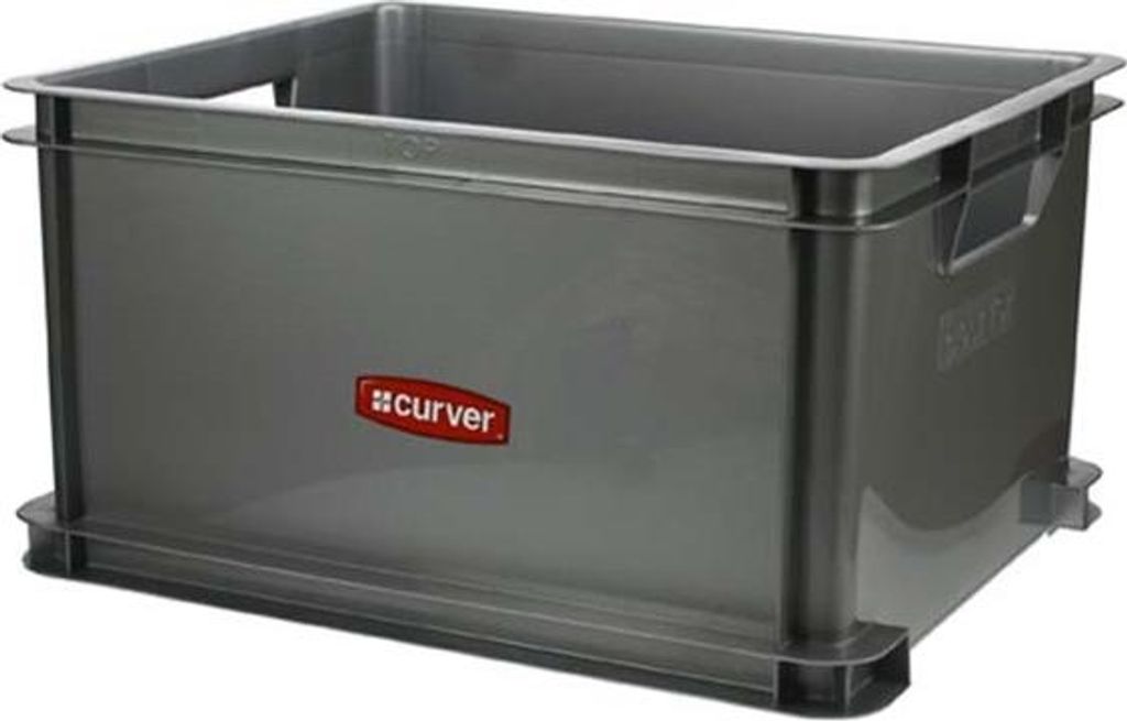 Bac De Rangement Taille Xl 60 L 53 X 43 X H28 Cm Argent - Image du produit 