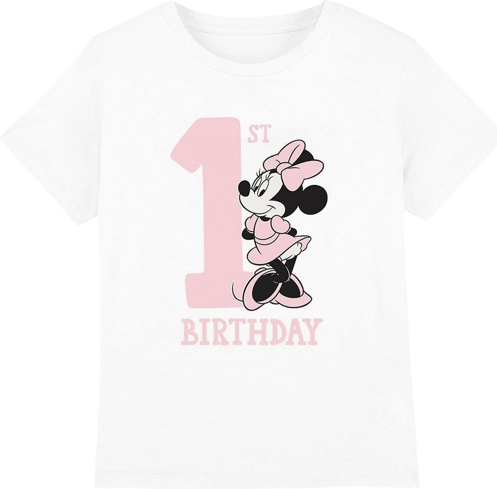 Disney - T-Shirt für Kinder - 1. Geburtstag TV4936 (152-158) (Weiß)