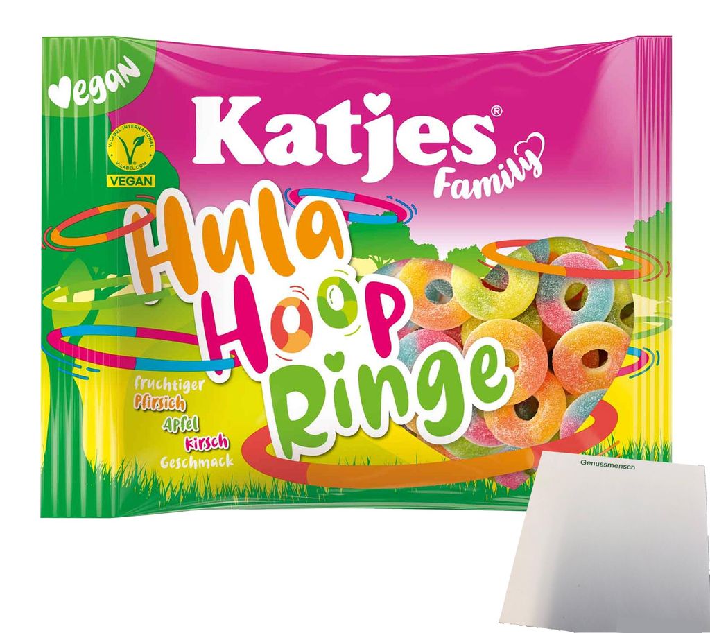 Katjes Family Hula Hoop Ringe (300g Beutel) + usy Block Produktbild 