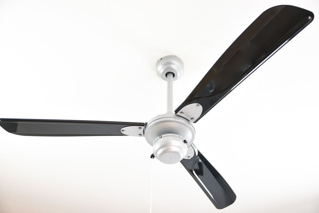 Outdoor Deckenventilator Mountain Gale Silber 132 cm mit Zugschnur IP44