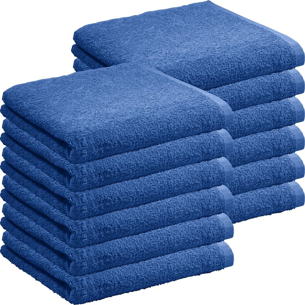 REDBEST Handtuch Oceanside" 12er-Pack royalblau 50x80 cm" Produktbild 