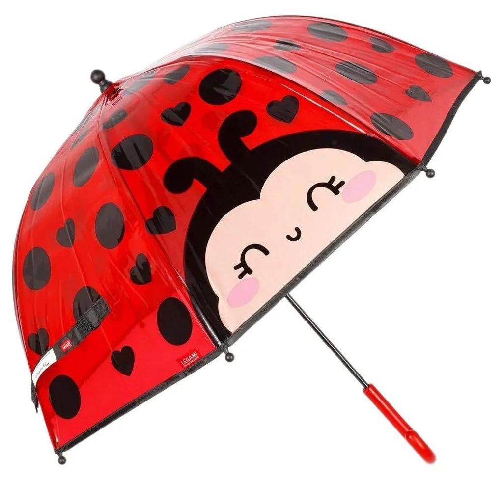 Legami Dancin In The Rain Kids Umbrella Ladybug, Regenschirm, Schirm, Kinder, Marienkäfer, KUM0007
