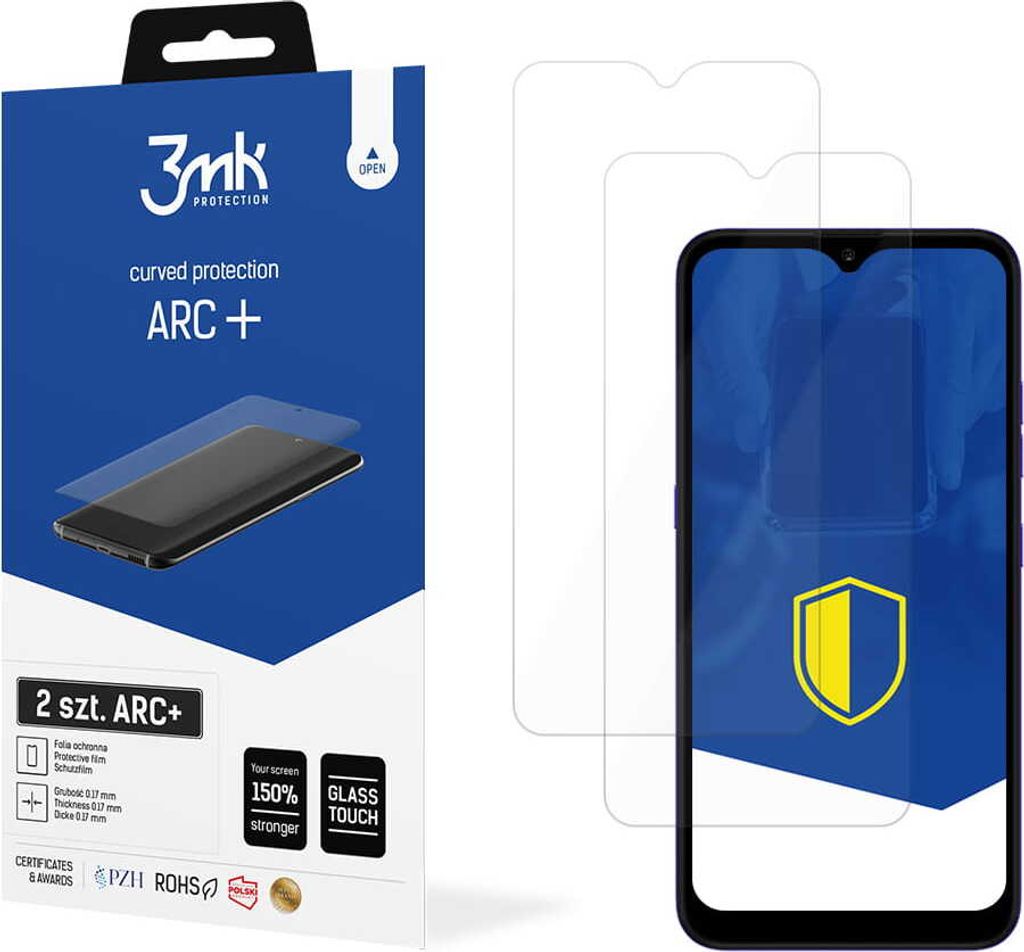 3mk Display Schutzfolie ARC+ für LG K22 0,17mm Self-Heal (2 Stück)