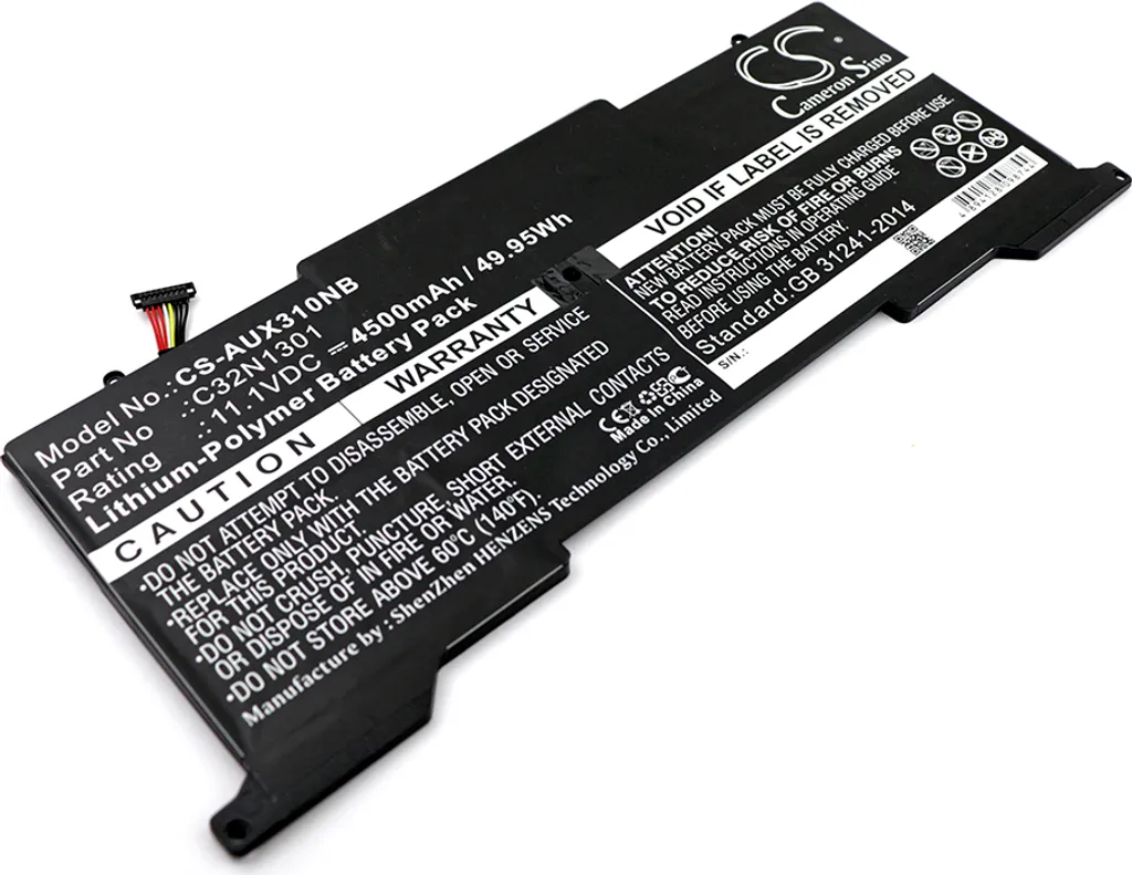 Réparer Batterie Asus UX31LA qui ne charge plus : Modèle TECHTEK 7.4V