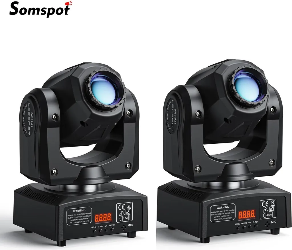 Lyre LED 30W DMX avec Gobos RGBW : Solution Éclairage Pro Pack de 2 - 2