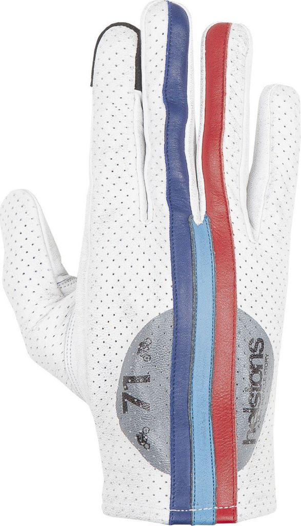 Helstons Record Air Sommer Motorradhandschuhe, weiß/rot/blau, 12