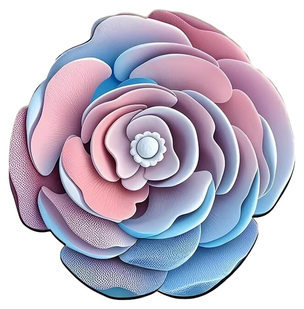 3D-Blumen-Badematte, saugfähig, rutschfest, dekorative Fußmatte in Blumenform für Wohnzimmer, Schlafzimmer, Küche