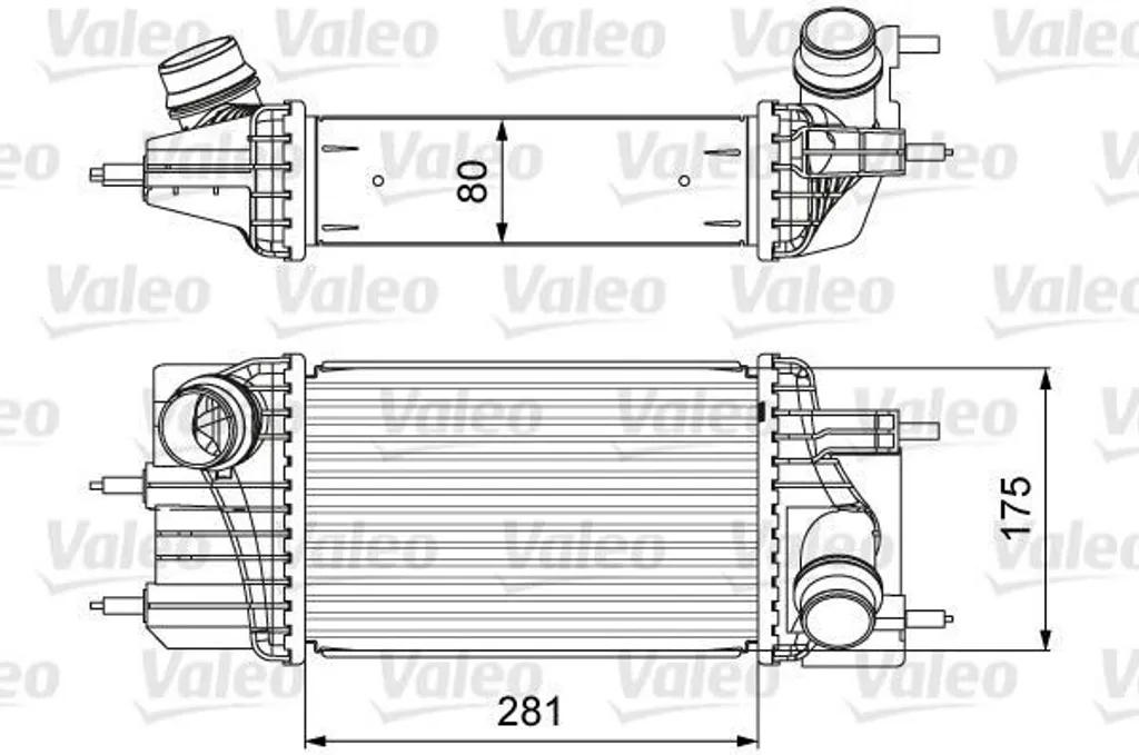 Intercooler Valeo 818666 - Refroidisseur d'air OE 14461 1KB2A Juke