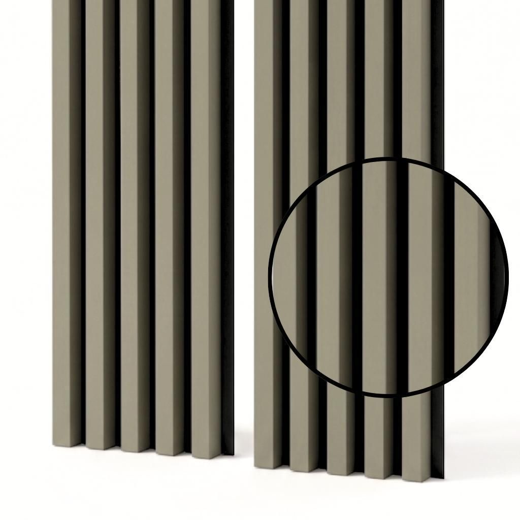 MEBANO. Panele Akustyczne Ścienne 2x 26,5x240 cm Olive MDF Zdjęcie produktu 