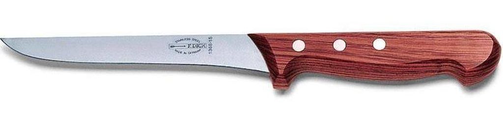 F. DICK Ausbeinmesser 13 cm, schmal, Profi-Messer mit ergonomischem Holzgriff, langlebig, präzises Schneiden, Modell 8136813