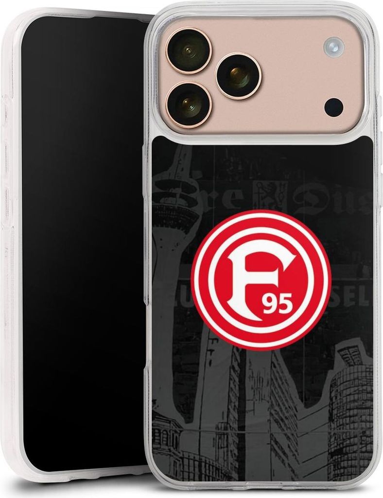 DeinDesign Handyhülle für Apple iPhone 17 Pro Max Silikon Hülle Case Smartphone Schutzhülle Fortuna Düsseldorf Logo Offizielles Lizenzprodukt
