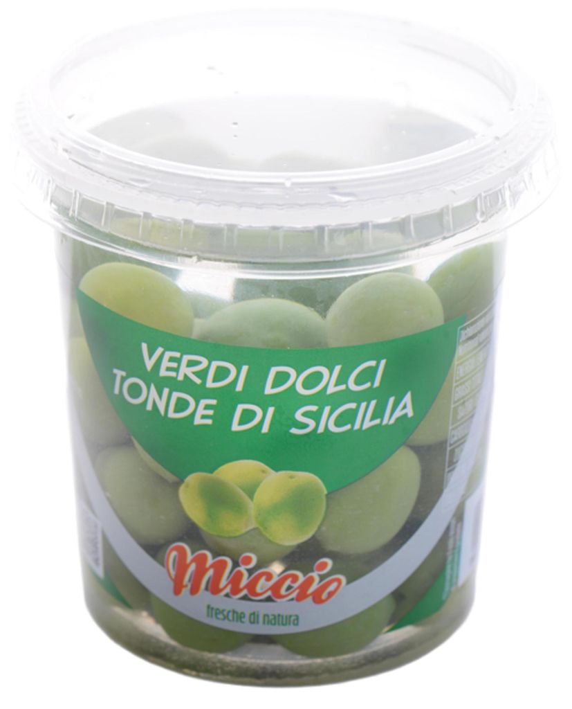 Olives vertes de Sicile, 200 g - Miccio Image du produit 
