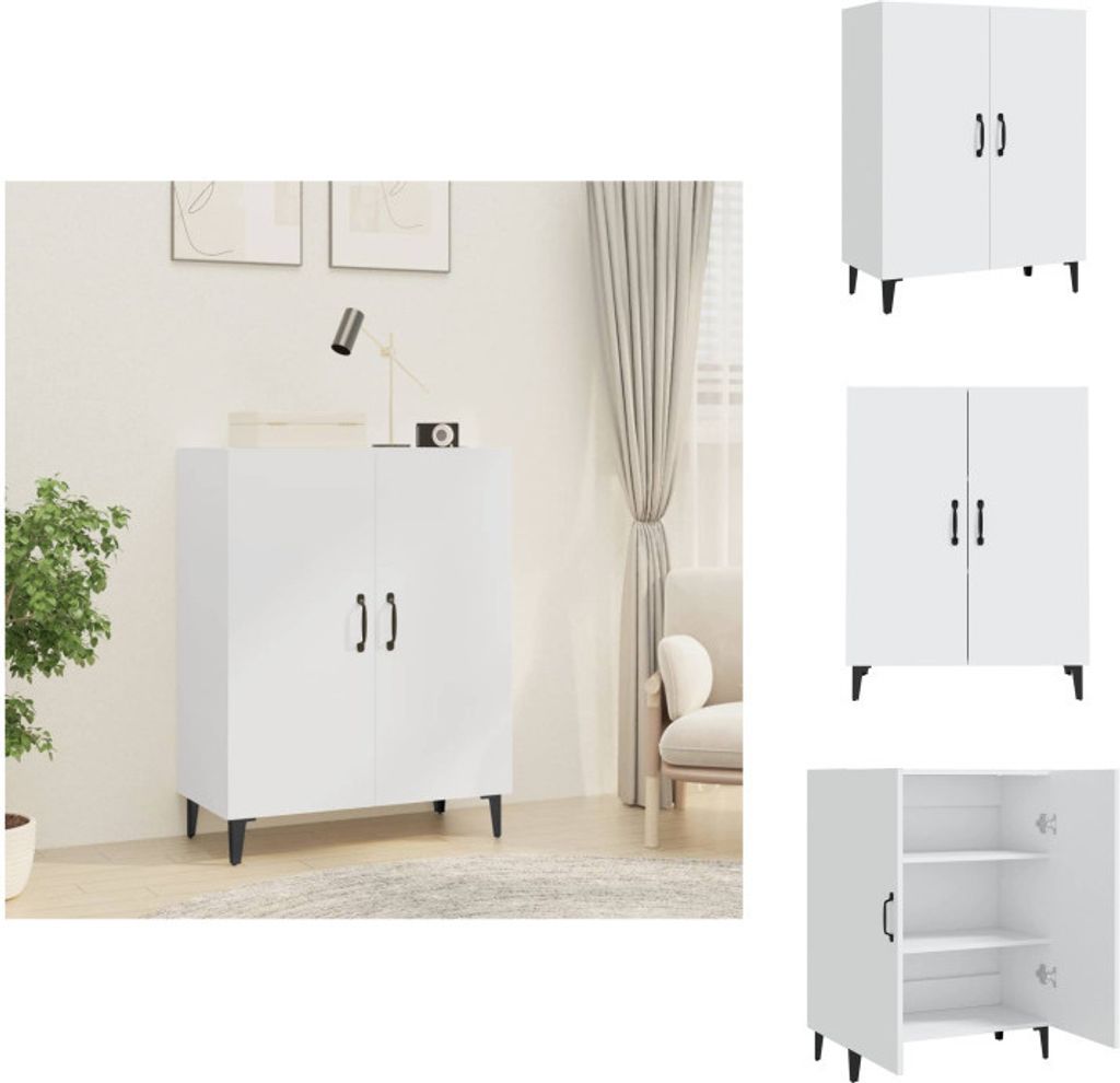 vidaXL Sideboard Weiß 70x34x90 cm Holzwerkstoff - Sideboards