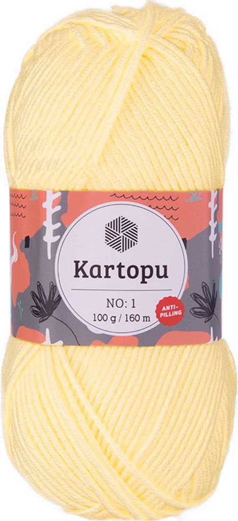 100g Strickwolle Kartopu NO:1 Polyacryl-Wolle Anti Pilling Effekt