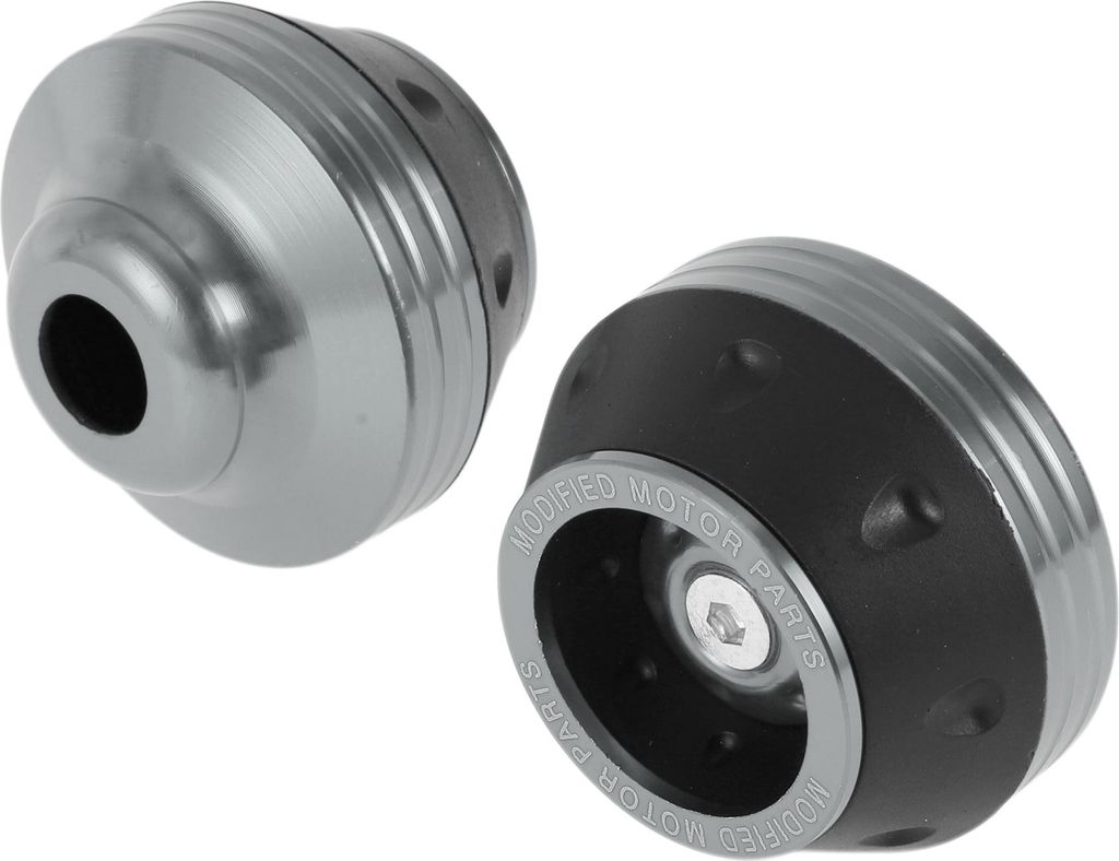 15mm Motorrad Slider Rahmen Aluminiumlegierung Kunststoff Rad Verkleidung Schutz Crash Pad Schutzblech Wächter 59mm 45mm Titan Ton 2 Stück