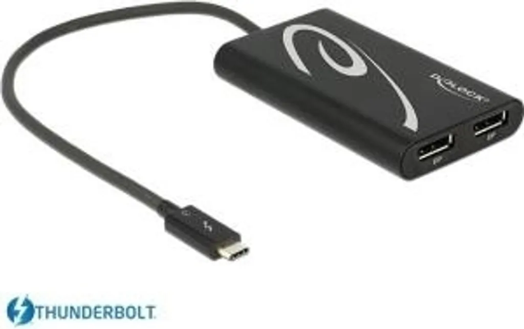 Solution Multi-Écrans 4K via Adaptateur Thunderbolt 3 vers 2x DP Delock - 4
