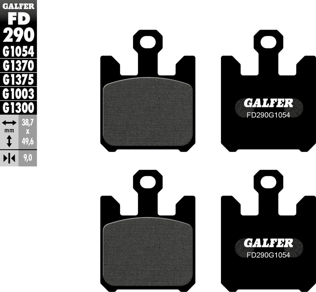 Bremsbeläge Kh369/4 Für Kawasaki / Suzuki Vorne (4 Stk.)