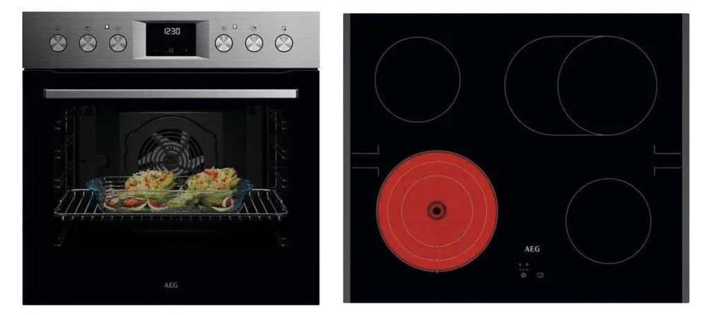 AEG Kombi 3026F EB-Herdset OU5AE20SM + TA64RA07FB Produktbild 