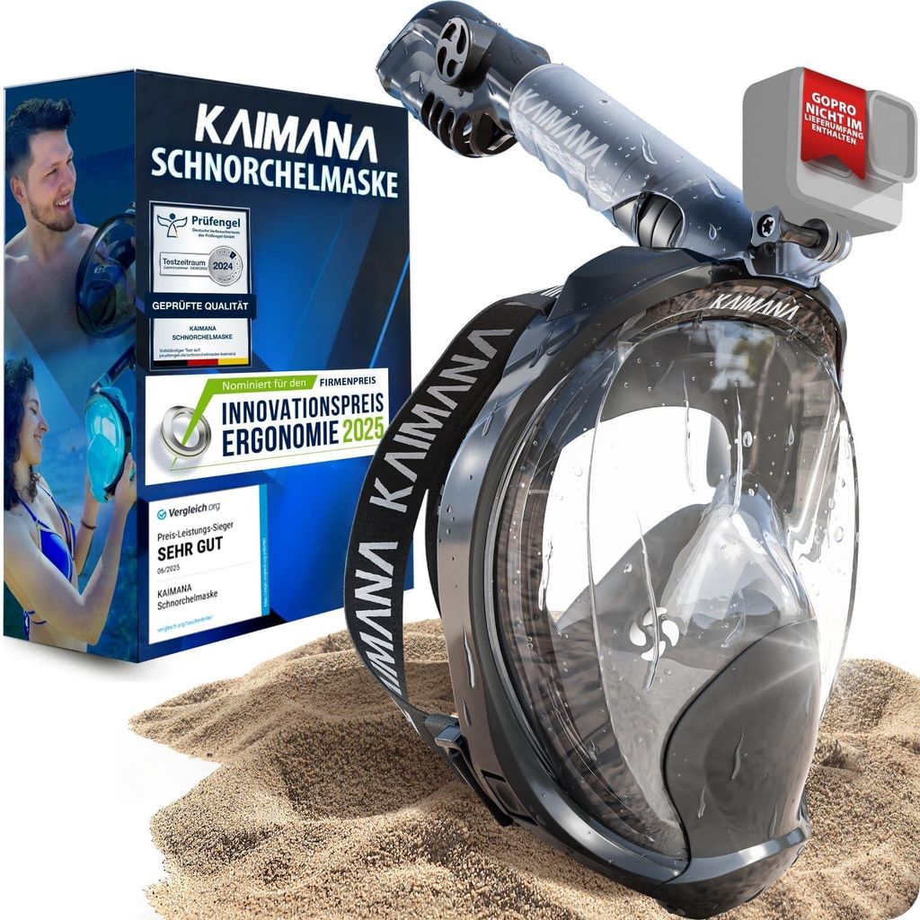 Die Preisgekrönte KAIMANA Schnorchelmaske für Erwachsene Produktbild 