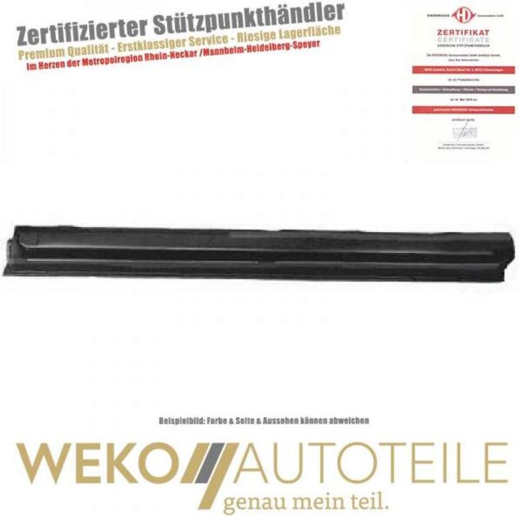 Einstiegblech rechts DIEDERICHS 9323042 für OPEL