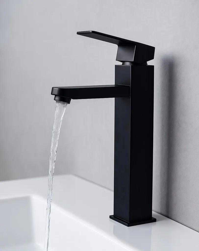 Rubinetto per lavabo Pasco XL - Nero - Miscelatore monocomando