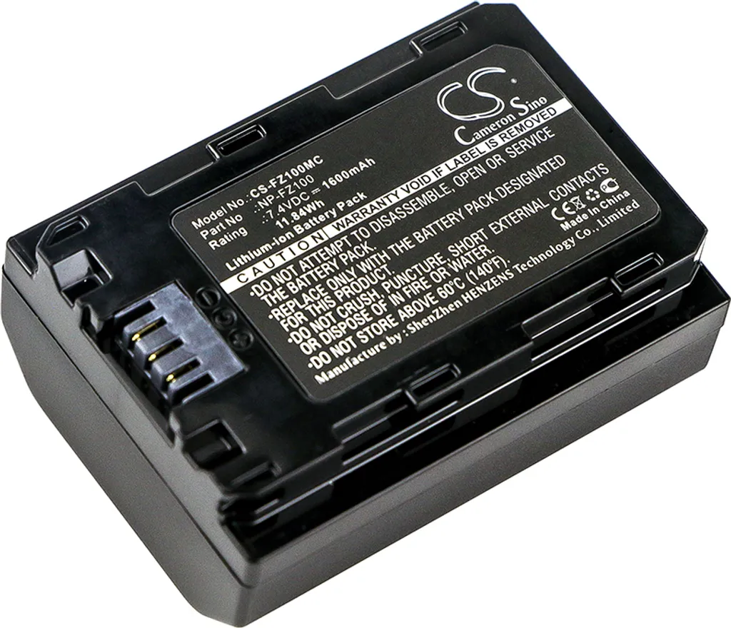 Batterie NP-FZ100 pour Sony Alpha 7 III A7R IV A6600 et Alpha 1 Techtek