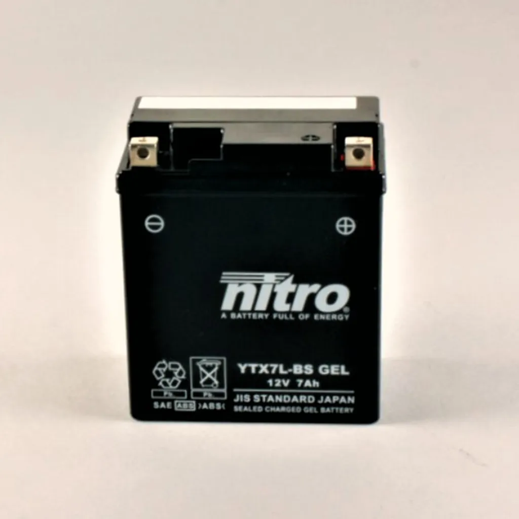 Batterie 12V 7Ah Nitro NTX7L YTX7L - Démarrage Fiable Été comme Hiver