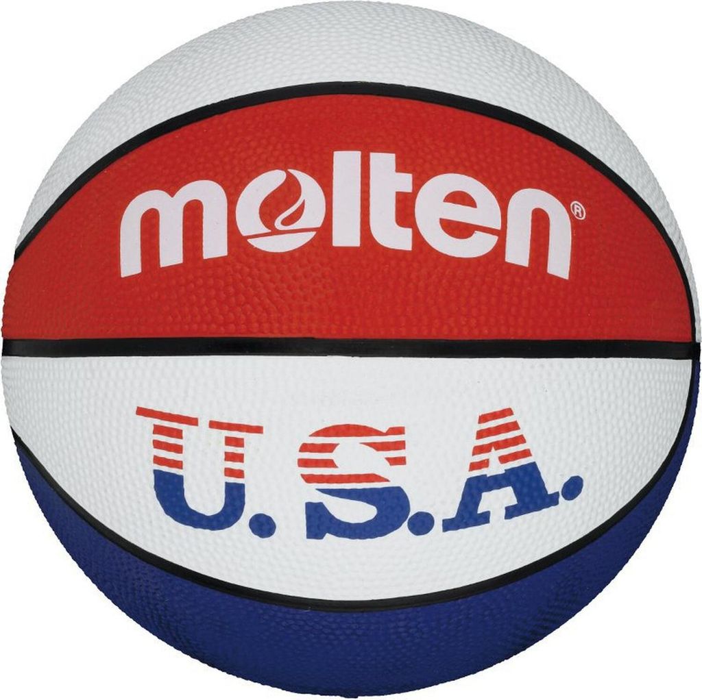Molten Basketball BC7R-USA Trainingsball weiß blau rot Gr 7