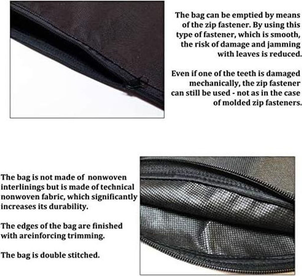 AFLOS Fangsack Laubsauger Universaltasche für Blätter ALDI passt für Gardenline GLLS 2500-teiliges 2501 2502 2503 2504 2505 LIDL FLORABEST FBL 2...