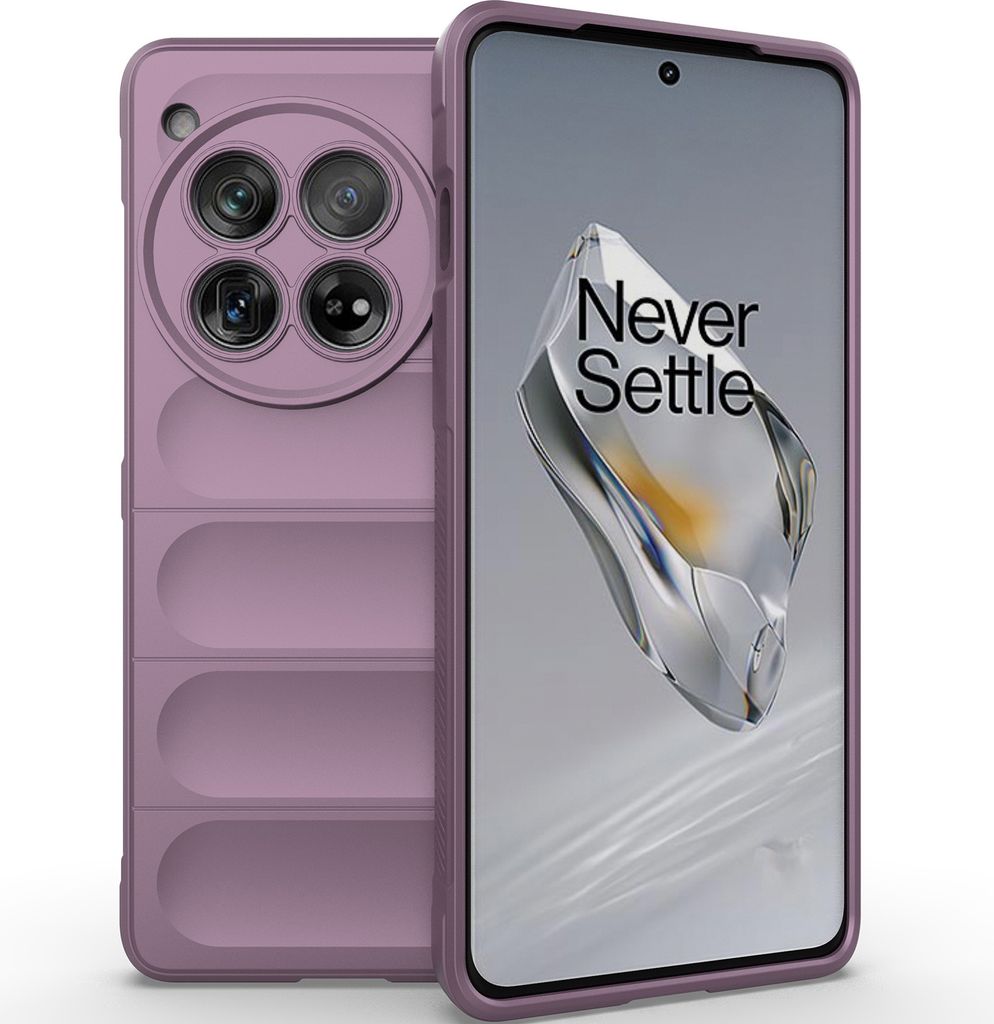 Handyhülle für OnePlus 12 5G Weich TPU Silikon Stossfest Anti-rutsch Hülle Lila