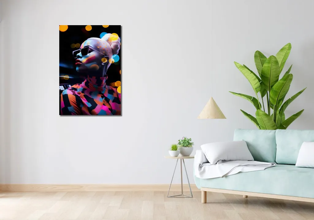 Quadro 60x90 cm Melodia che batte nell'anima - 2
