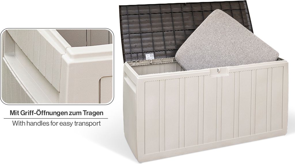 Kreher Kissenbox 'Leonardo' in Creme Weiß 270 Liter Produktbild 4