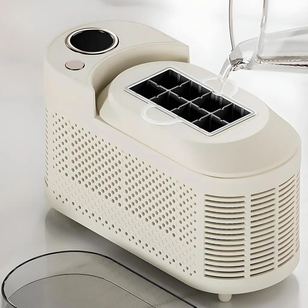 Mini machine à glaçons compacte en inox pour la maison et le bureau - 4