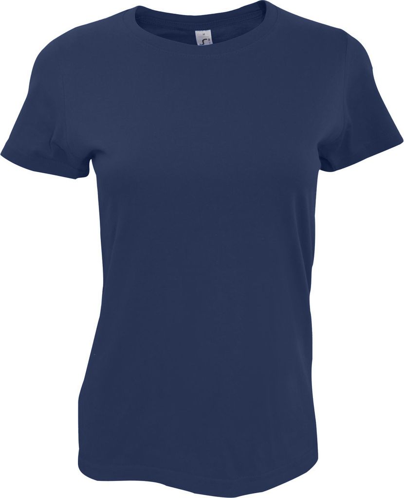 SOLS - "Imperial" T-Shirt für Damen kurzärmlig PC291 (XL) (Navy)