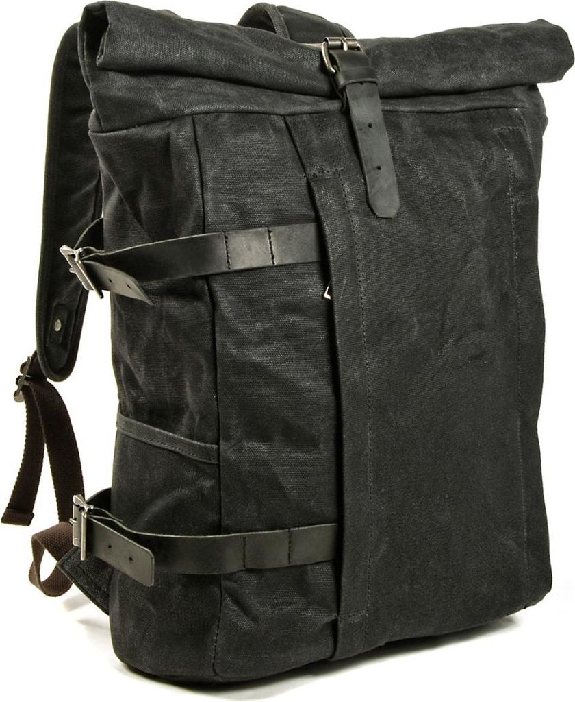 Motorrad Rucksack / Motorradtasche Canvas Vintage VR2 20 Liter schwarz
