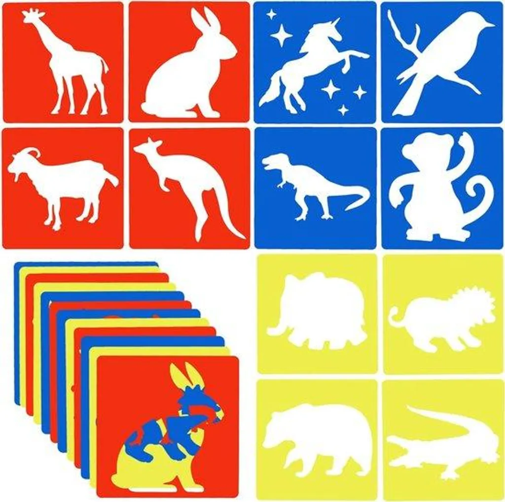Crayons de couleur animaux en mousse pour enfant kit dessin 12 pcs