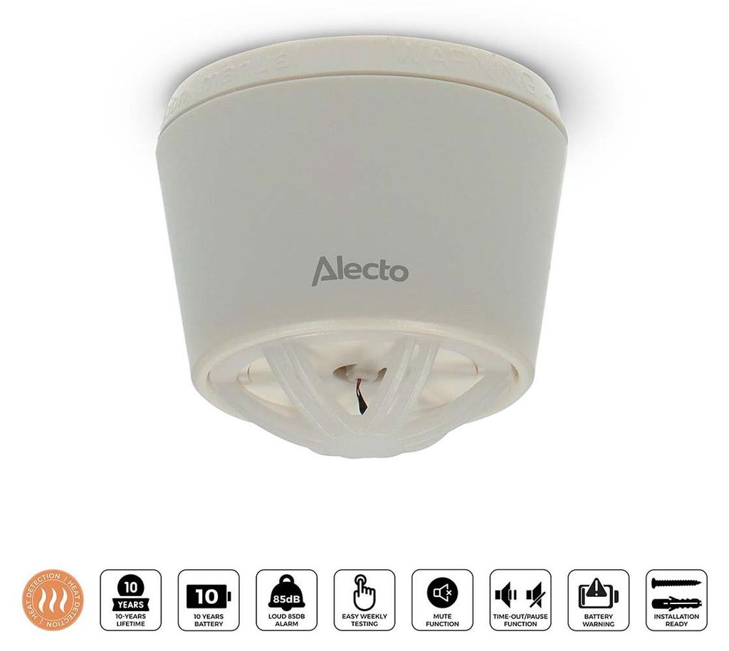 Alecto HA59 - Detektor tepla, biely Obrázok produktu 