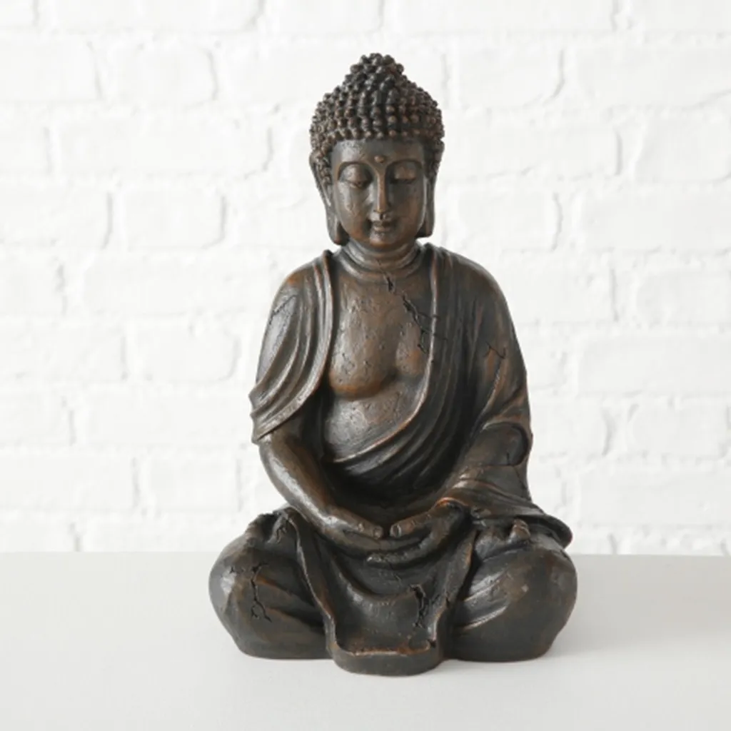 Grande statuette Bouddha 30 cm - Objet de décoration zen pour salon