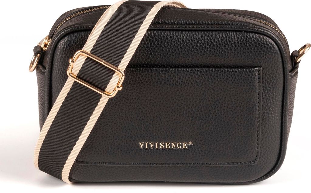 Vivisence Damen Schultertasche mit Reißverschluss Verstellbarer Riemen