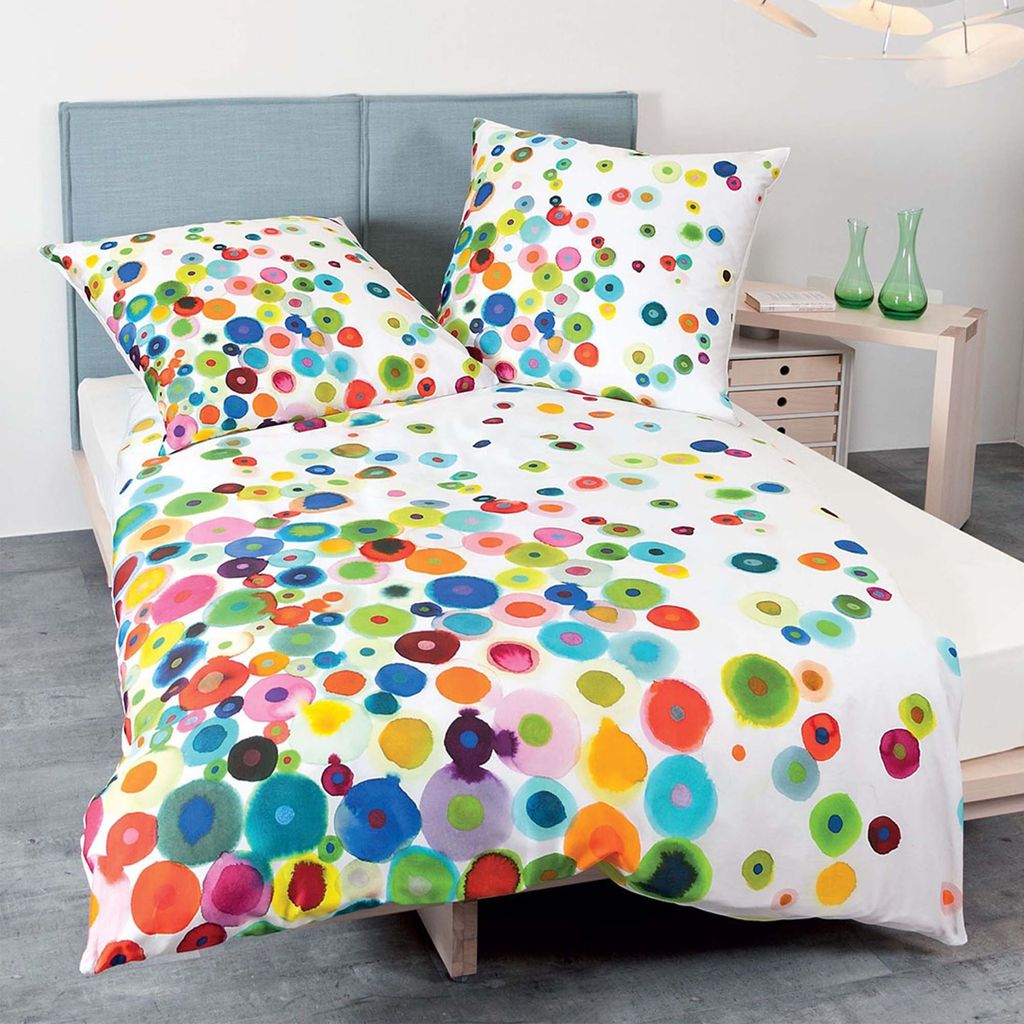 Janine Mako-Satin Bettwäsche modern art 42030-09 multicolor Produktbild 
