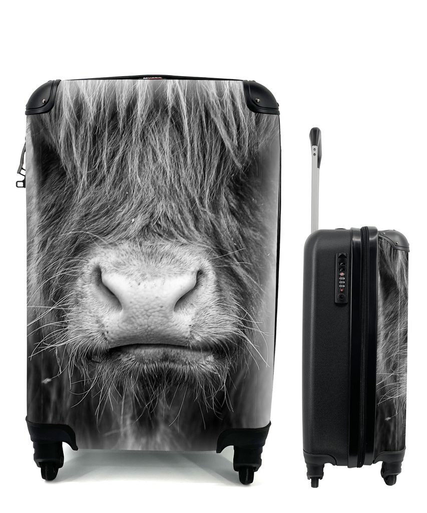 MuchoWow® Koffer Handgepäck Trolley Rollkoffer Kleine Produktbild 