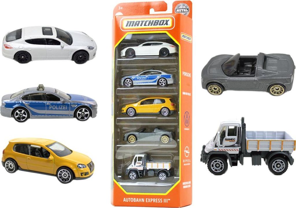 Mattel Coffret cadeau Matchbox 5 pièces Image du produit 