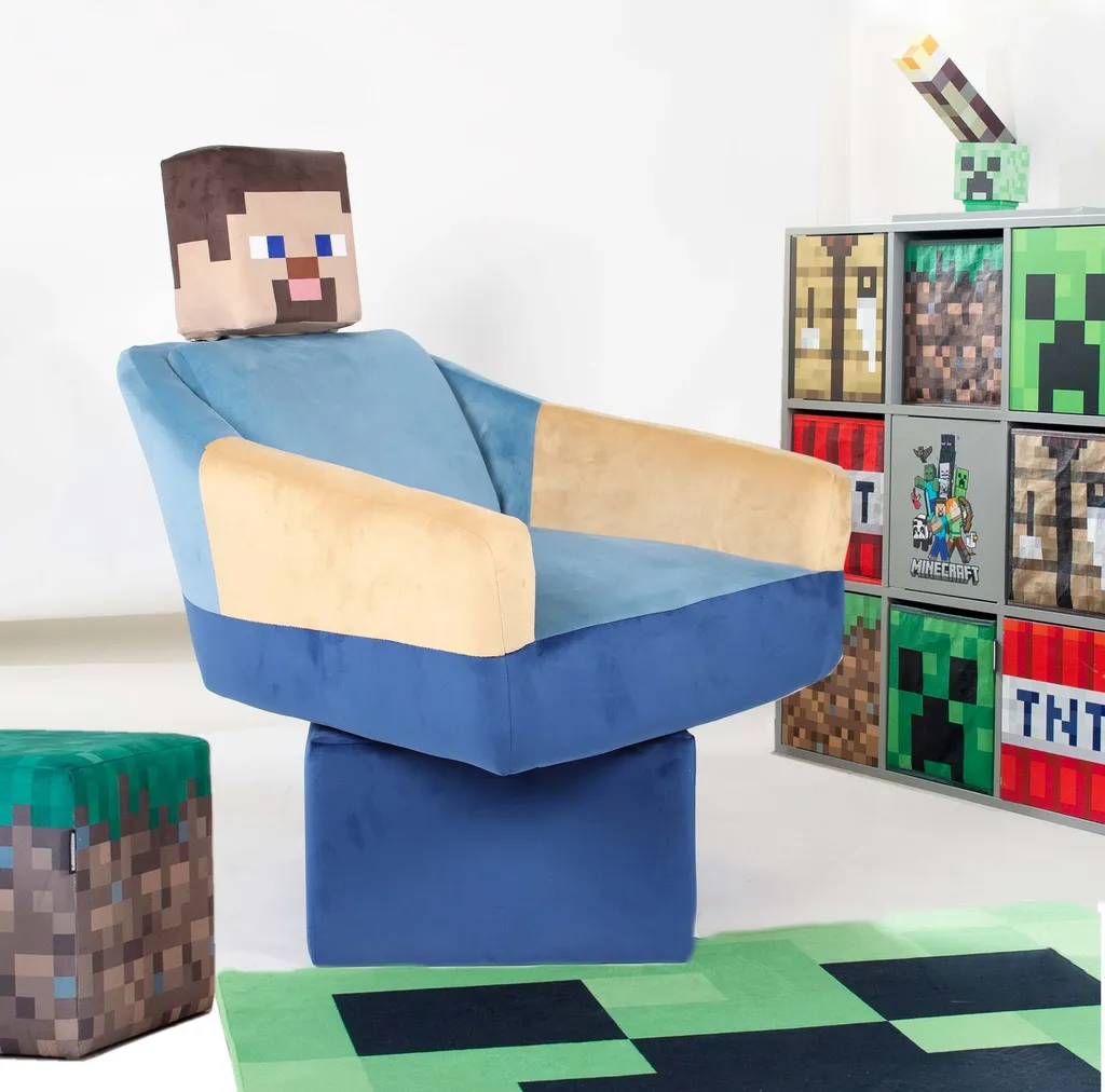Étagère Minecraft avec Portes Push-Open et Compartiments Ouverts 3x3 - 5