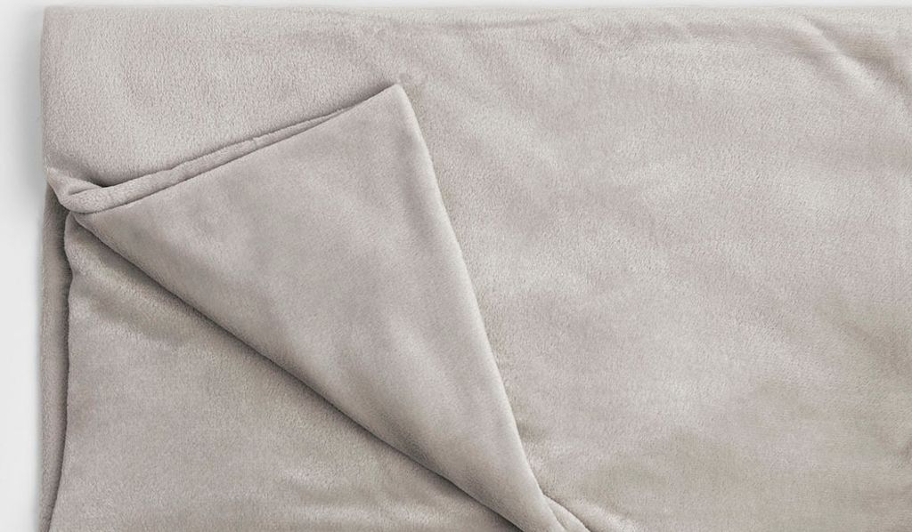 HOME ELEMENTS Mikroflanell-Laken 90 x 200 cm, grau