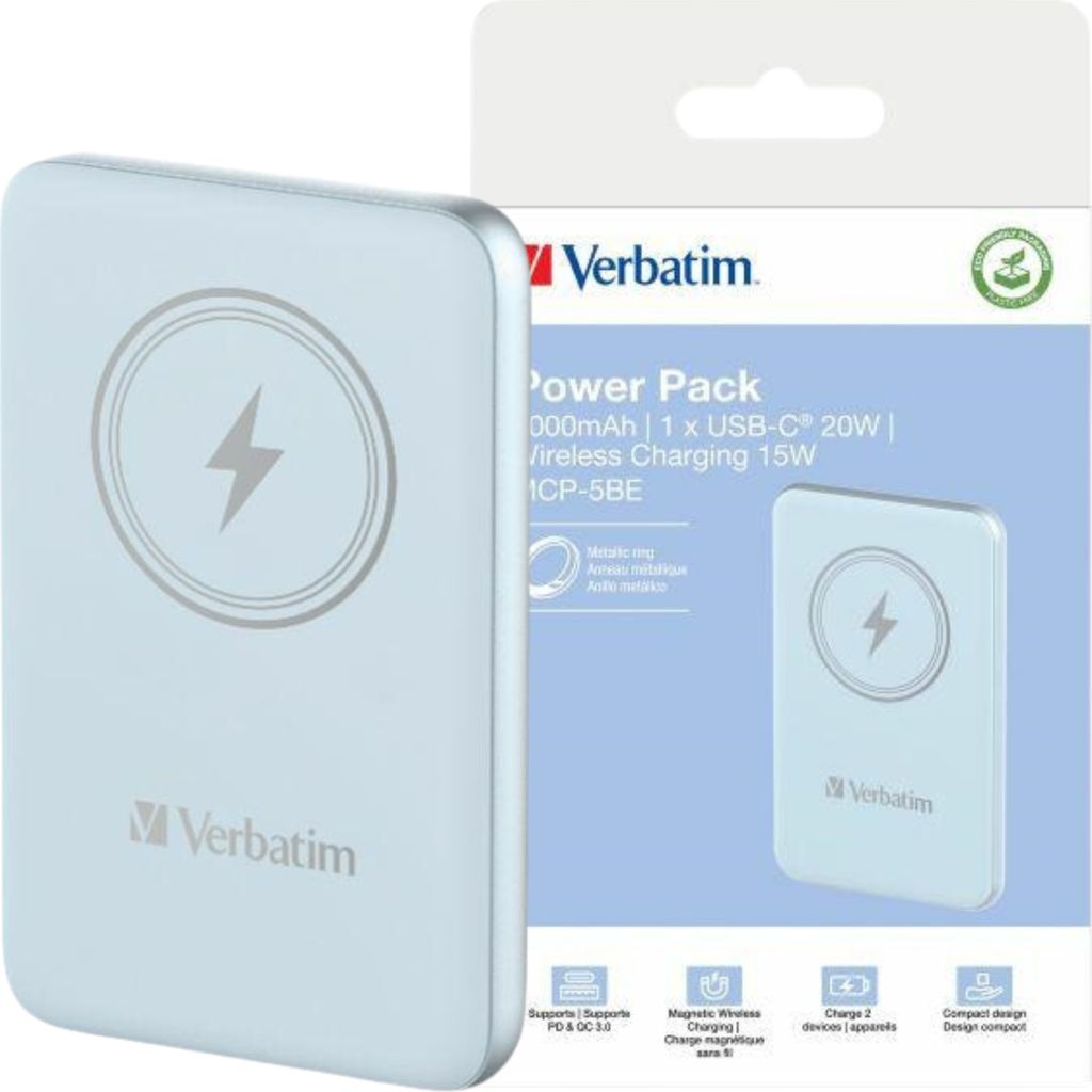 Verbatim Powerbank indukcyjny `n` Go 15W5000mAh Wireless Zdjęcie produktu 