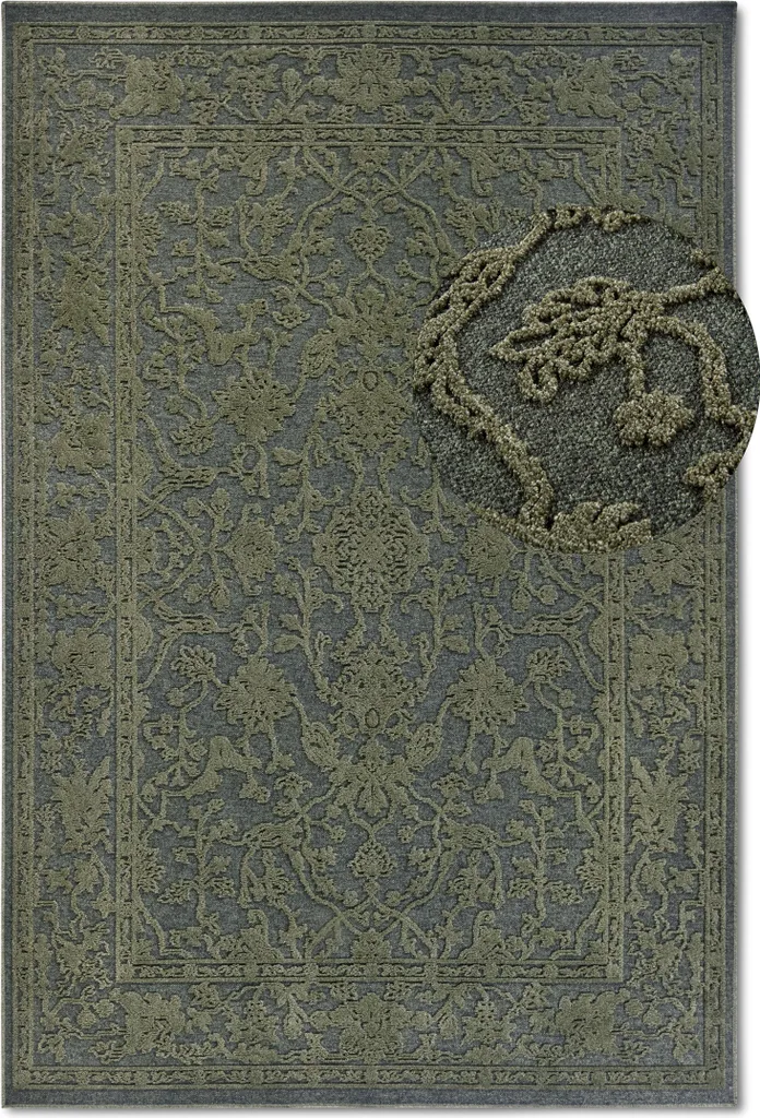Tapis Ambroise Villeroy & Boch Vert Jungle : Entretien Facile et Chic