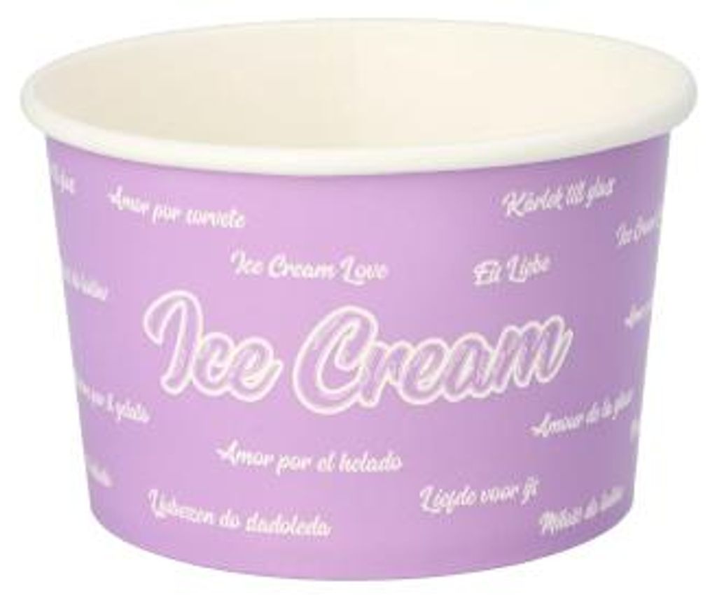 500 Eisbecher, Pappe rund 500 ml Ø 11,2 cm · 7,8 cm Produktbild 