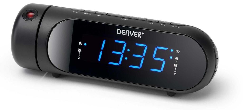 Denver CPR-700 Digitaler Wecker Schwarz Produktbild 