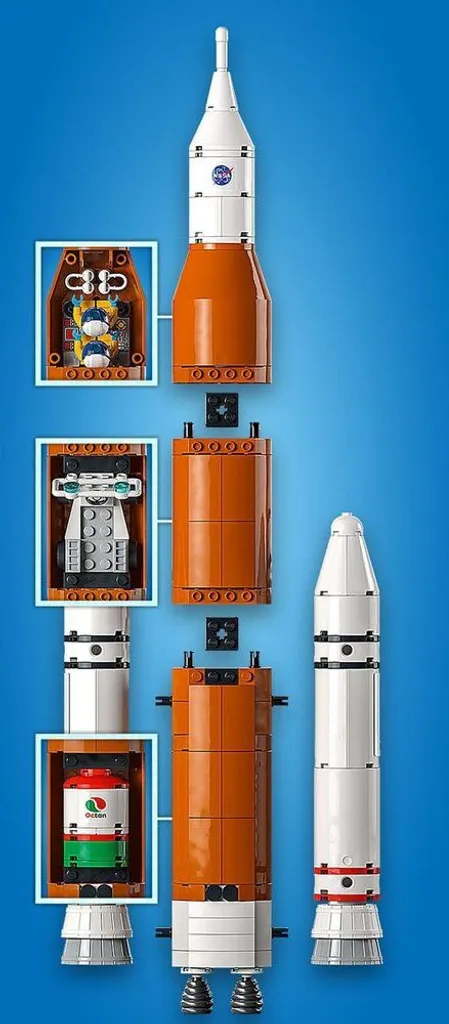 Jeu de construction centre spatial LEGO 60351 avec fusée et figurines - 17