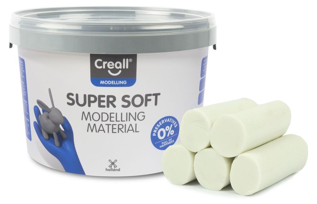Creall Supersoft clay White, 1750gr. Image du produit 